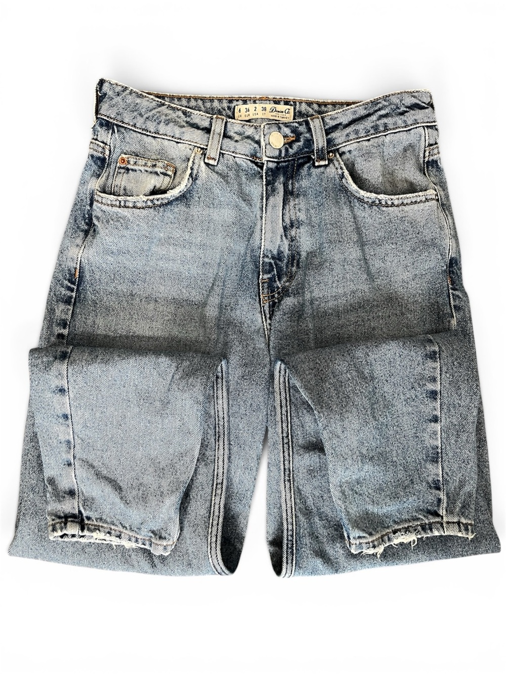 Primark's Denim Co. Size 2 Medium Wash 5 Pocket Denim Straight Leg Jeans - Picture 9 of 14